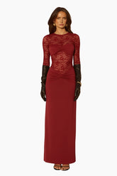 Larna Lace Long Sleeve Maxi Dress
