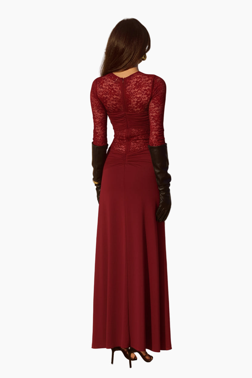 Larna Lace Long Sleeve Maxi Dress