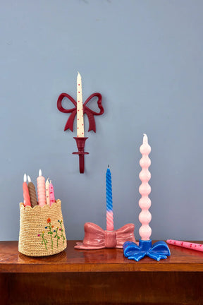 Candles with Heart Print - 6HR - 2-pack
