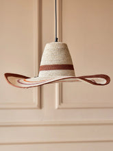 Seagrass Pendant Lamp with Cord for Hanging in Hat Shape
