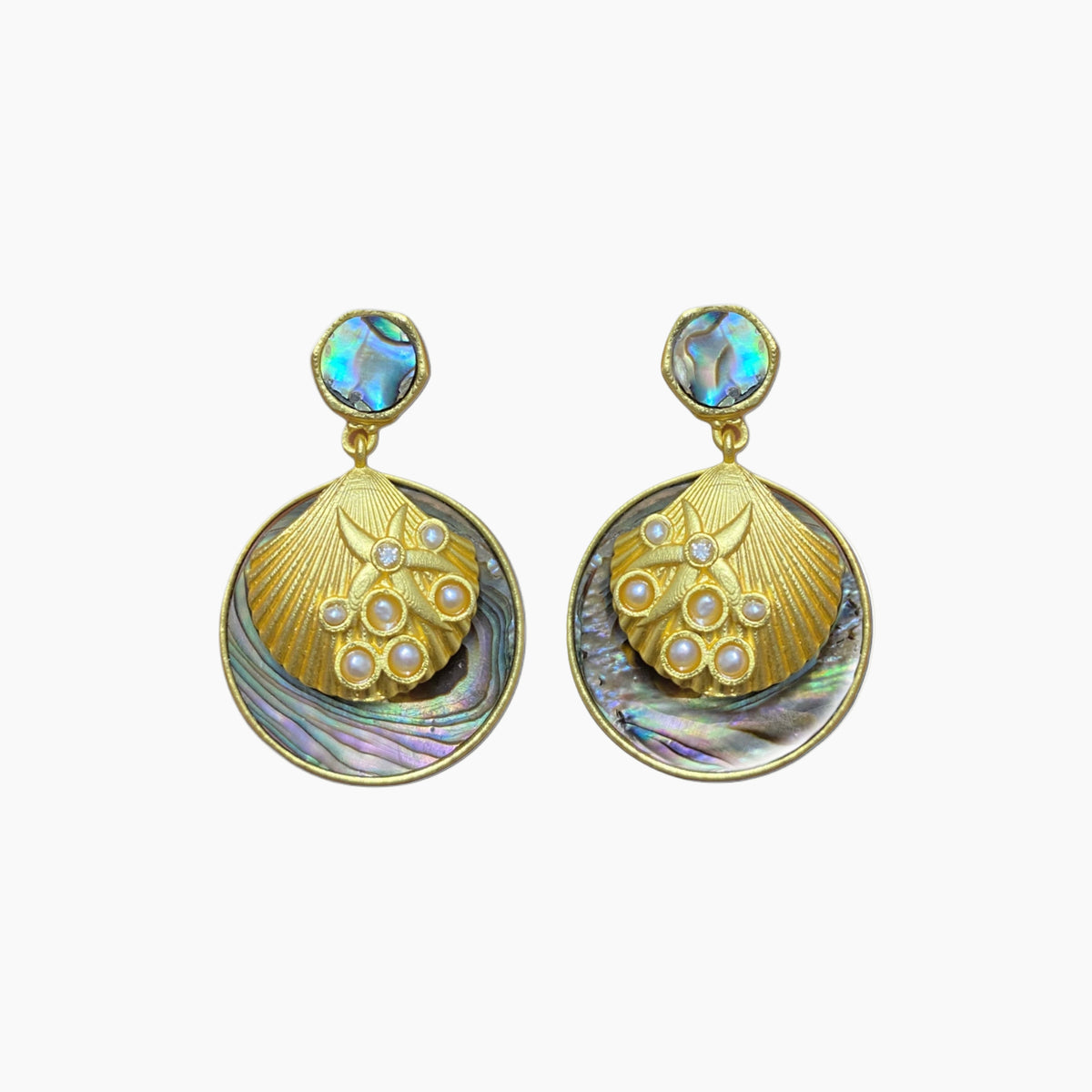La Concha Abalone Earrings