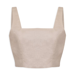 Linen Crop Top