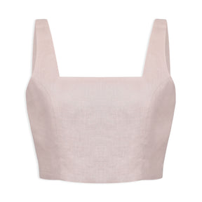 Linen Crop Top