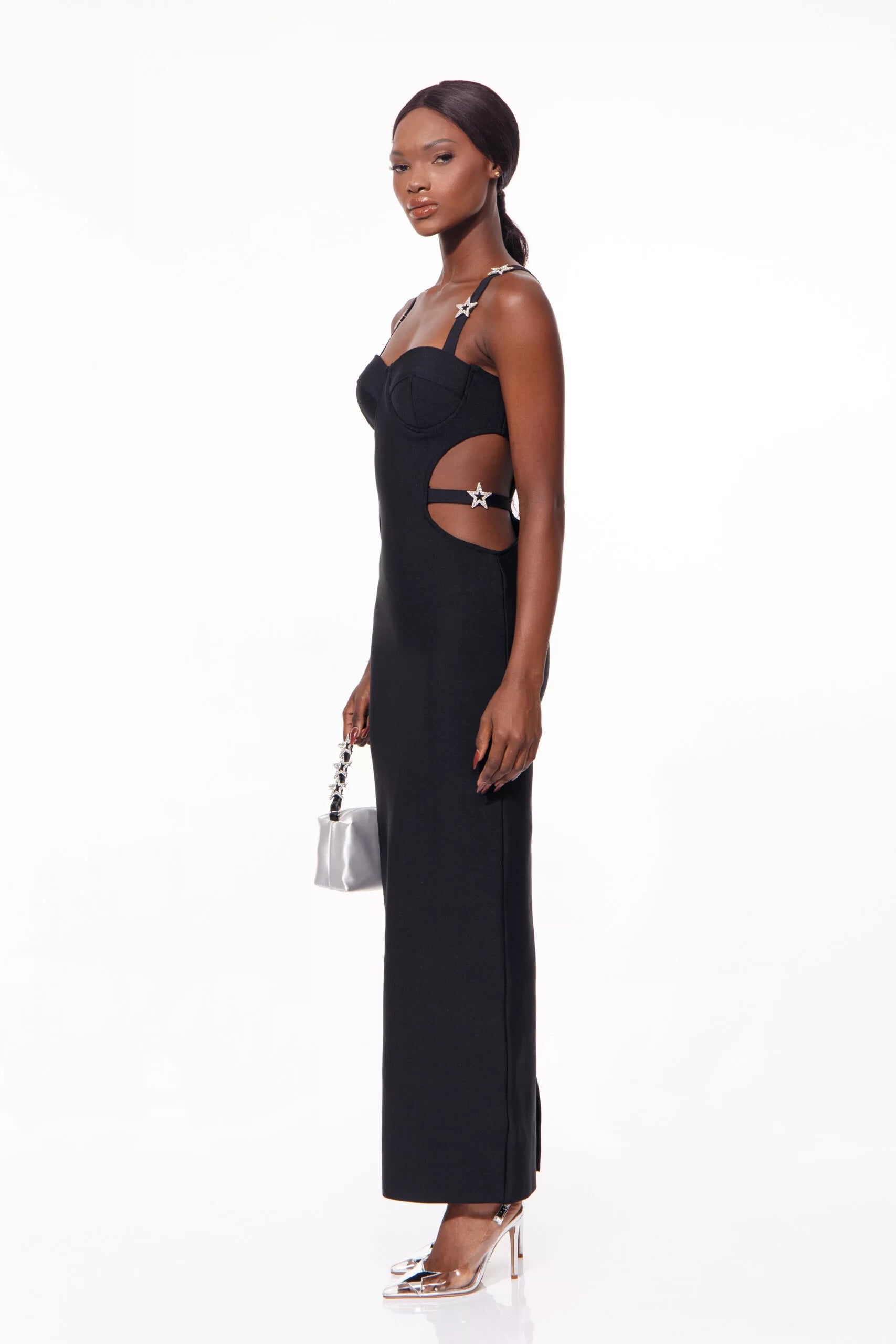 Long Dress 'Be a Star'| Black