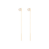 Long Chain Diamond Earrings