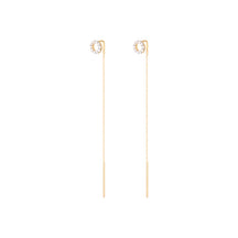 Long Chain Diamond Earrings