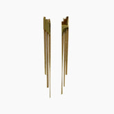 Pair of gold hair clips 