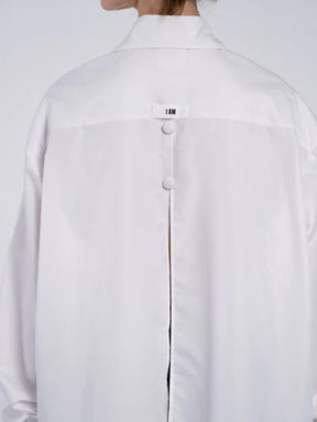 White shirt open