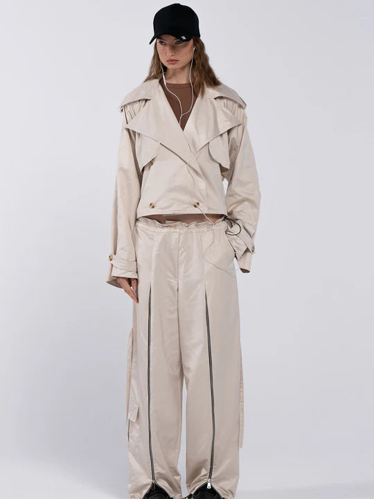 Nylon Short Trench