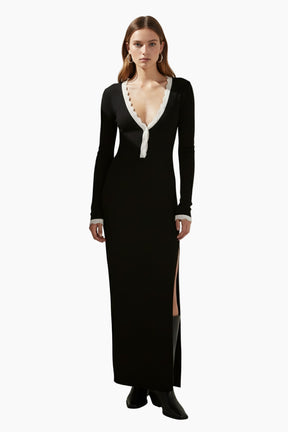 Milenia Sleeved Knit Midi Dress