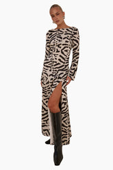 Montie Sleeved Maxi Dress