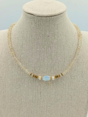 Citrine Moonstone Necklace