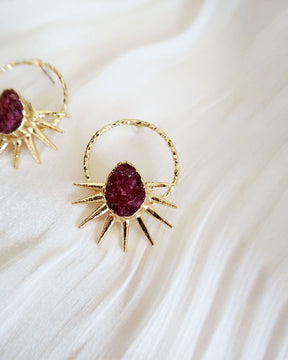 Oreka Purple Earrings