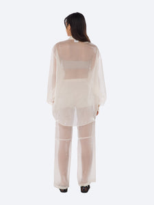 Organza See Shirt | Nude