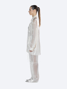 Organza See Shirt | Nude