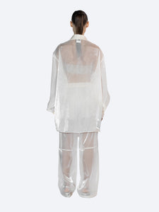 Organza See Trousers | Nude