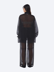 Organza See Trousers | Black