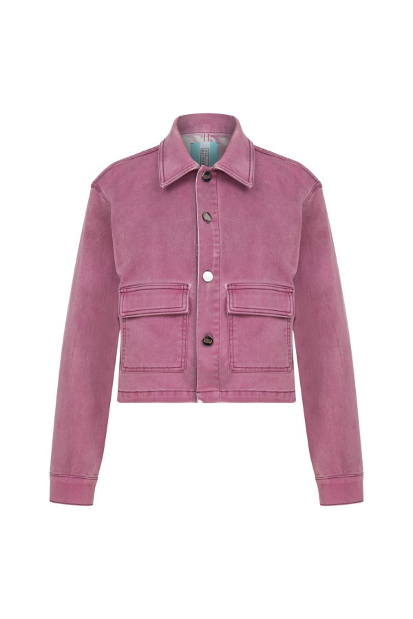 Faith Pink Denim Jacket