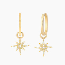Starburst hoop pair