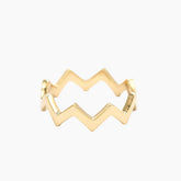 Zigzag ring 6.5 US