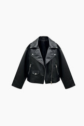 Black leather jacket 