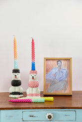 Twisted Candles in 3 Asst. Colors - 6HR