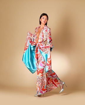 Red Garden Kimono