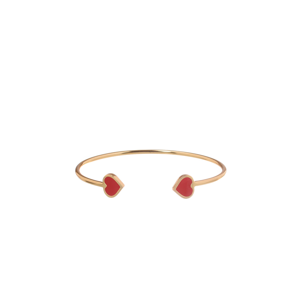 Red Heart Wire Bracelet