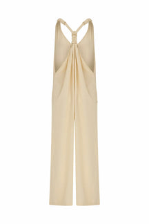 beige jumpsuit 