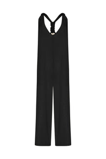 black sleeveless jumpsuit 