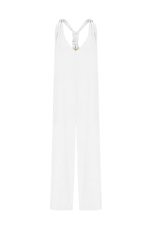 white sleeveless jumpsuit 