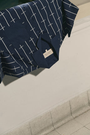 House Babylon stripe shirt - Navy