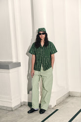 House Babylon stripe shirt - Dark Green