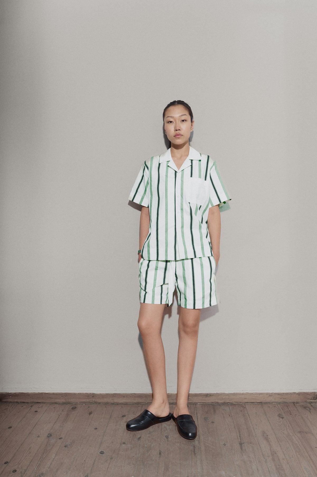 Trad stripe shirt - Off White