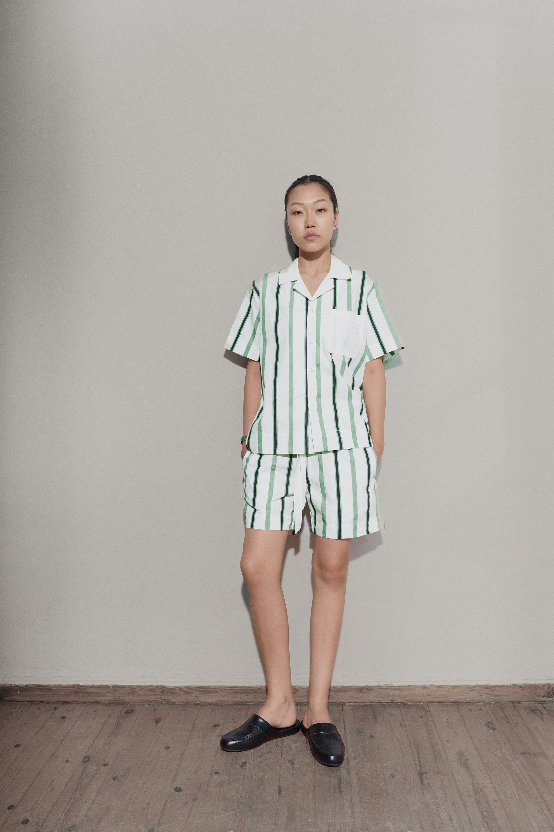 Trad stripe shirt - Off White