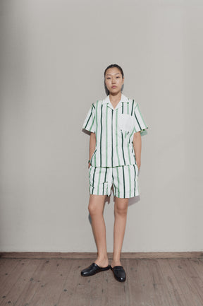 Trad stripe shirt - Off White