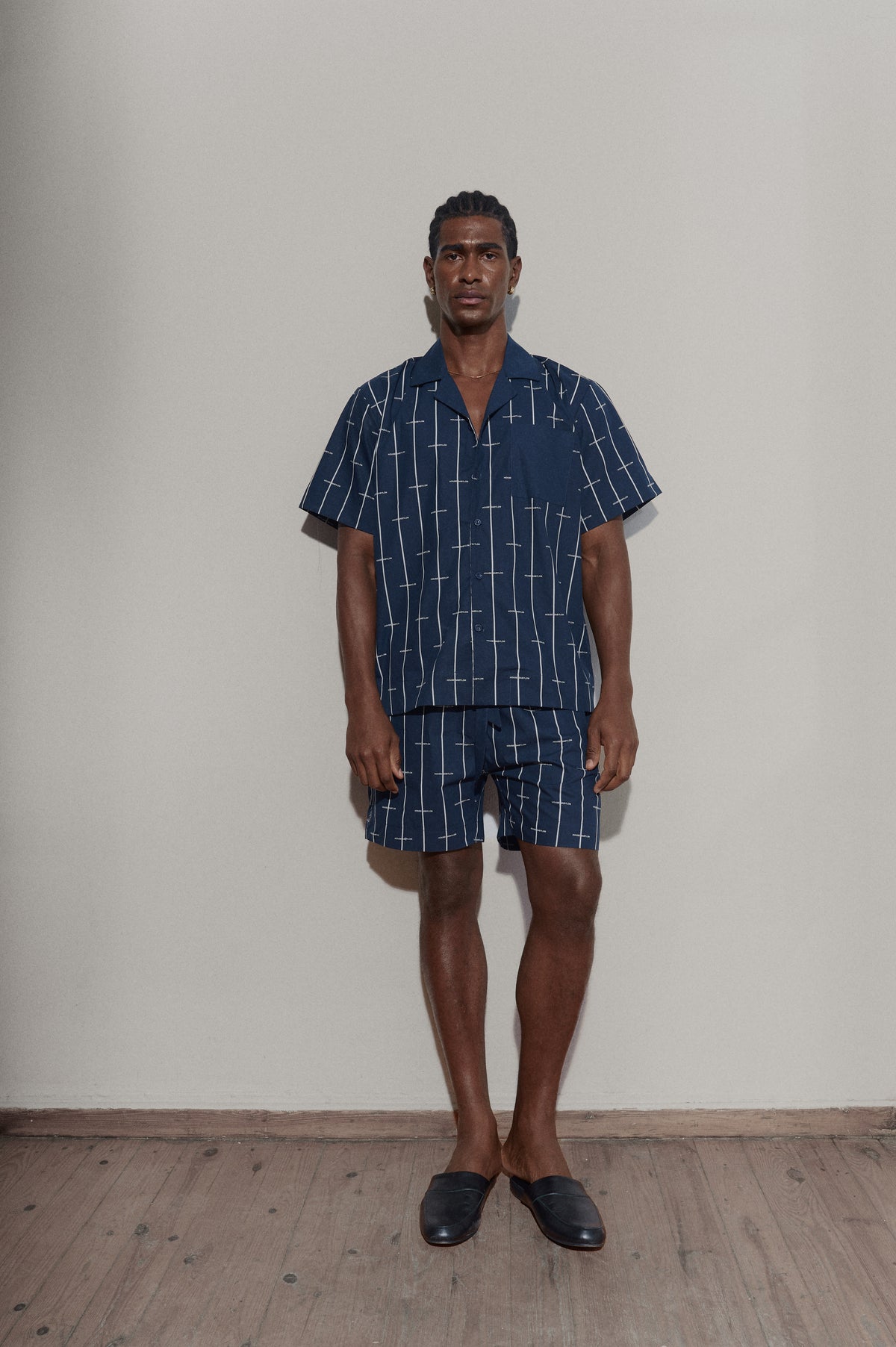 House Babylon stripe shirt - Navy