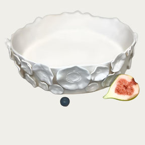 Satin White Deep Bowl/Size 1- Dhalia 026