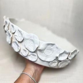 Satin White Deep Bowl/Size 1- Dhalia 026