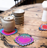 HD0666 Coaster Milagro Heart Blue Small