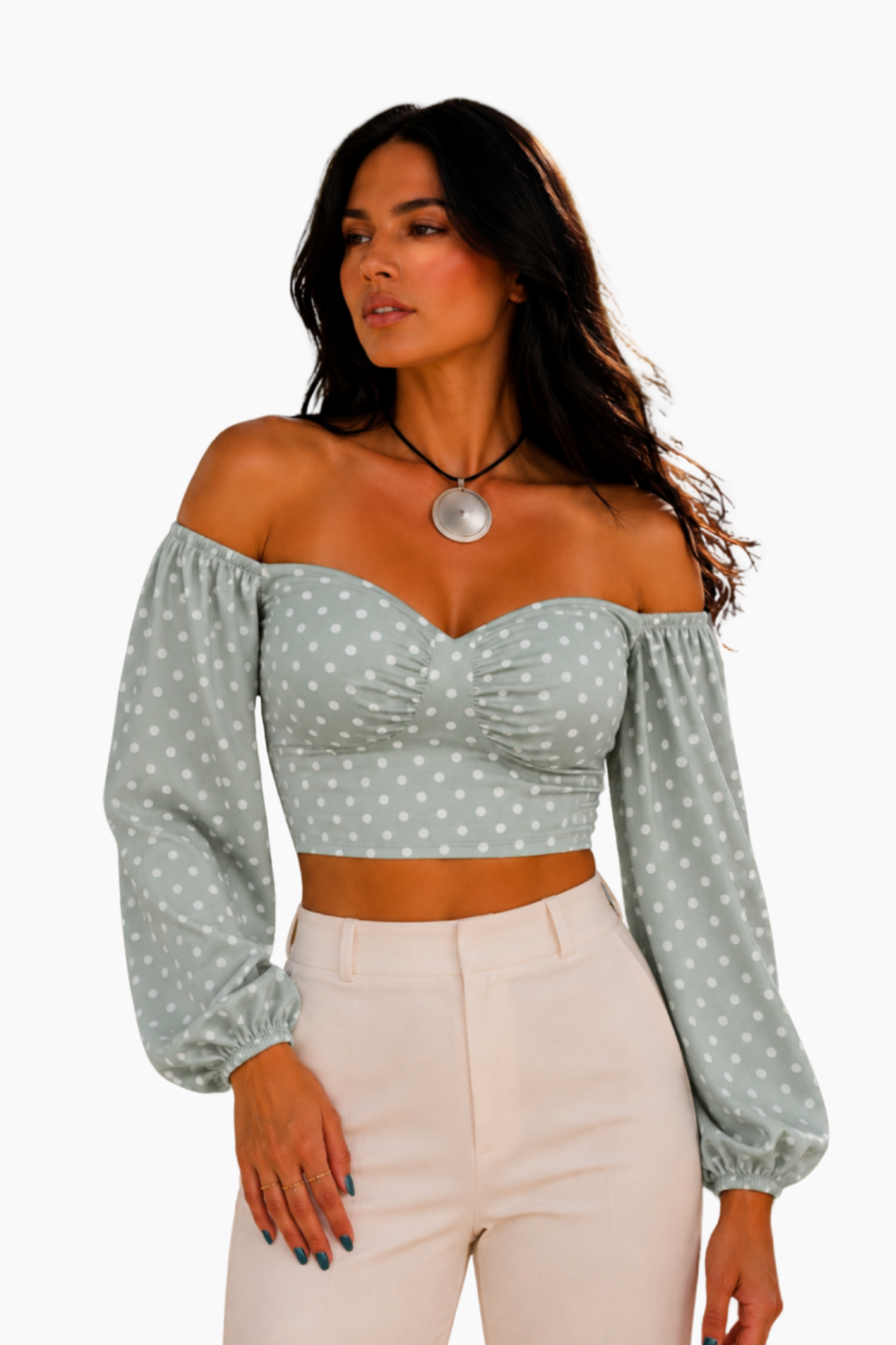 Long Sleeve Offshoulder Top