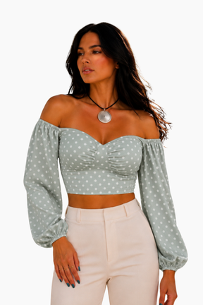 Long Sleeve Offshoulder Top