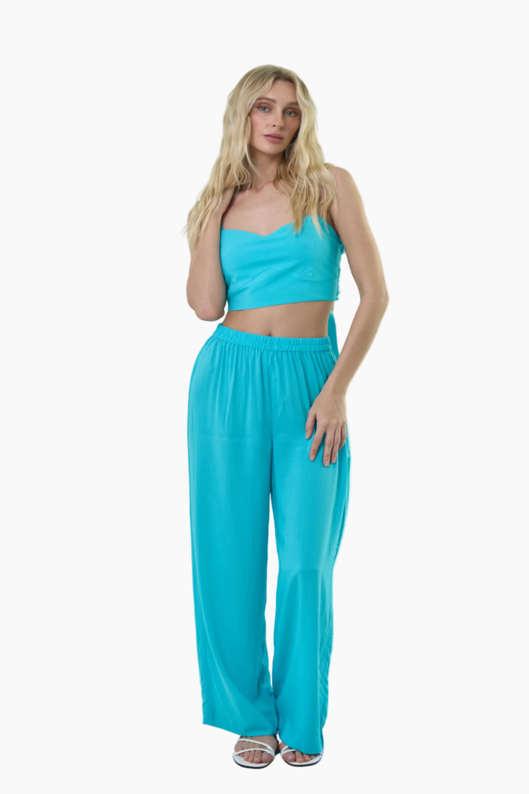 Hot Turquoise Cotton Set