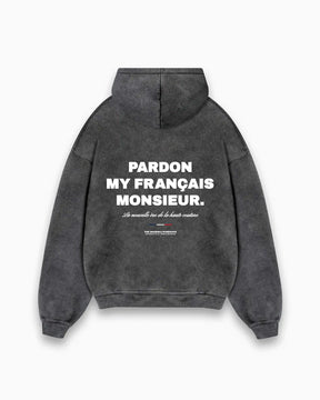 Grey Pardon My Français, Monsieur Hoodie