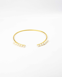 Radiant Choker with lines of pearls-FLTRD-UAE-1