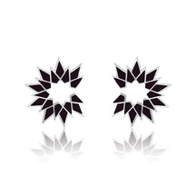 Sunburst Enamel Earring