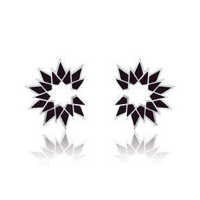 Sunburst Enamel Earring