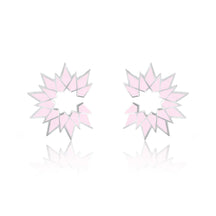 Sunburst Enamel Earring