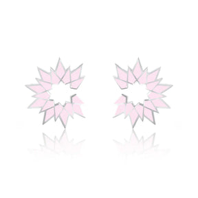 Sunburst Enamel Earring