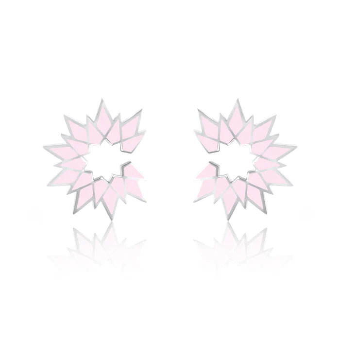 Sunburst Enamel Earring